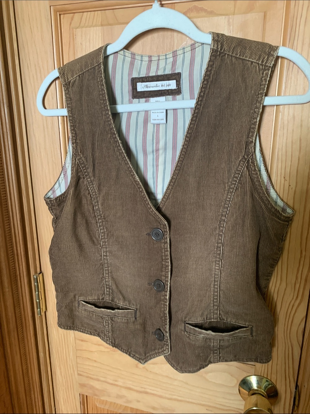 🌥️ Vintage Abercrombie Corduroy Western Style Vest 🌥️ - Picture 2 of 6